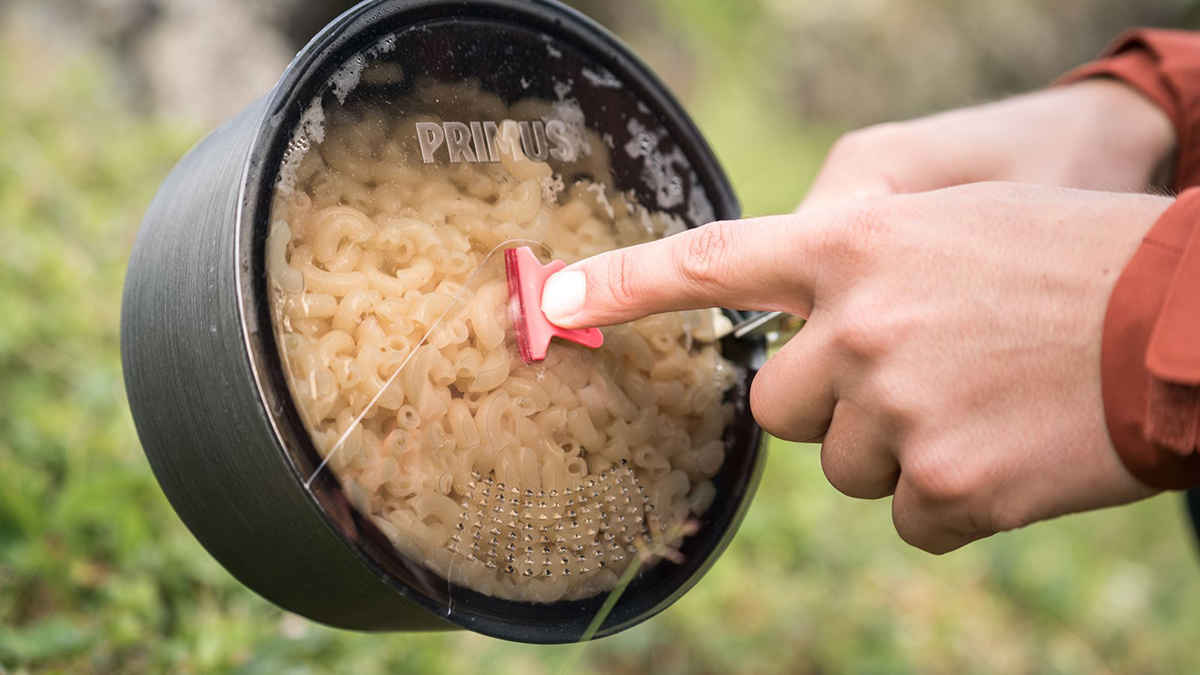 Primus LiTech Pot Set 1.3 litra - Zestaw garnków z pokrywką z sitkiem